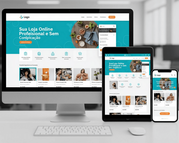 Exemplo de Loja Virtual profissional e atraente